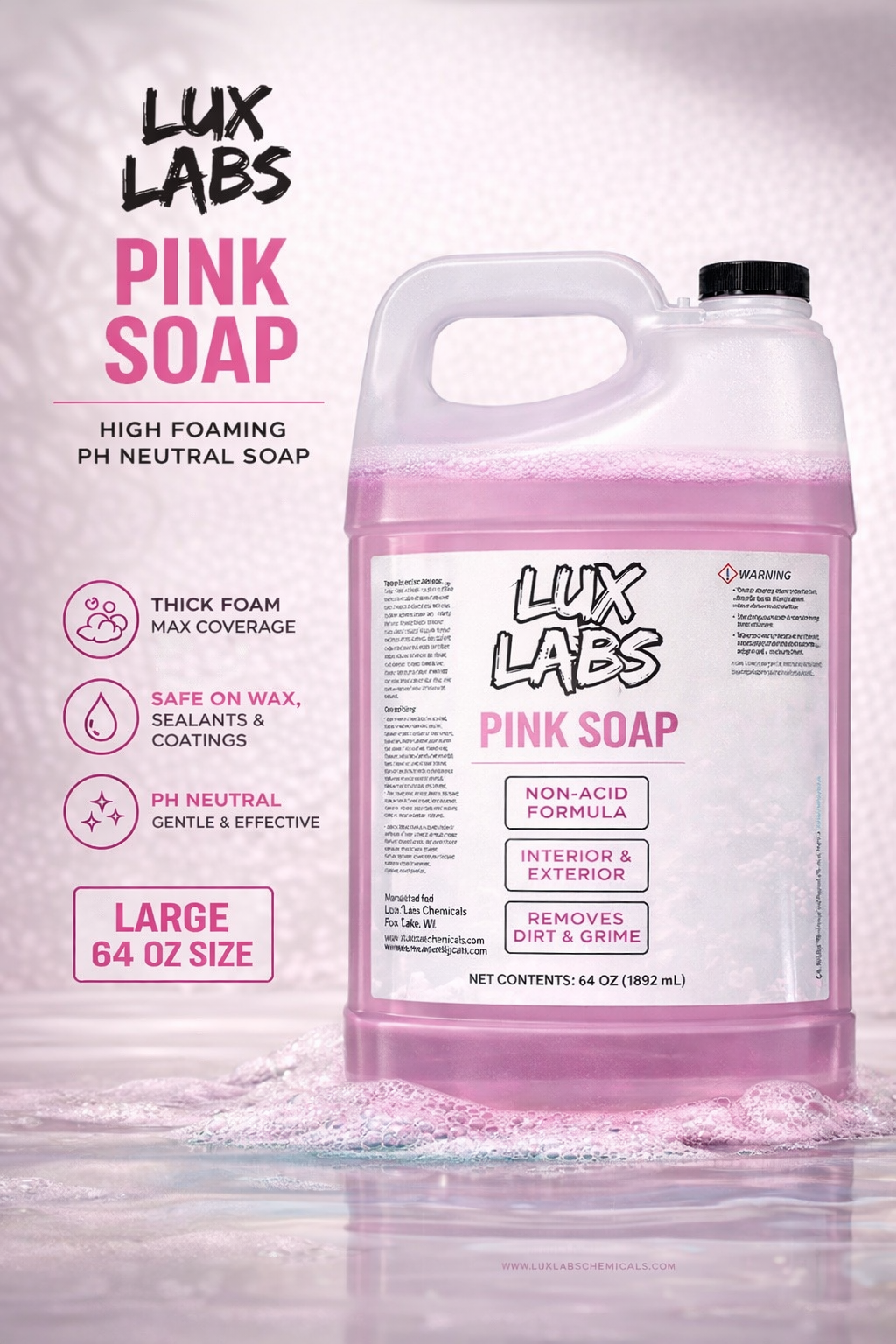 Lux Pink Soap 64oz